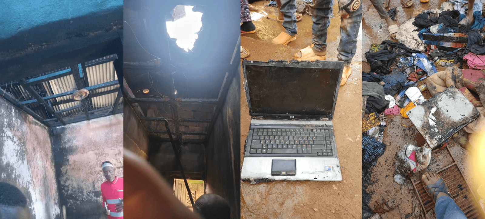 Guinée – Incendie à Bouré Boucariah : la chambre de l’entrepreneur Bréma Camara entièrement détruite