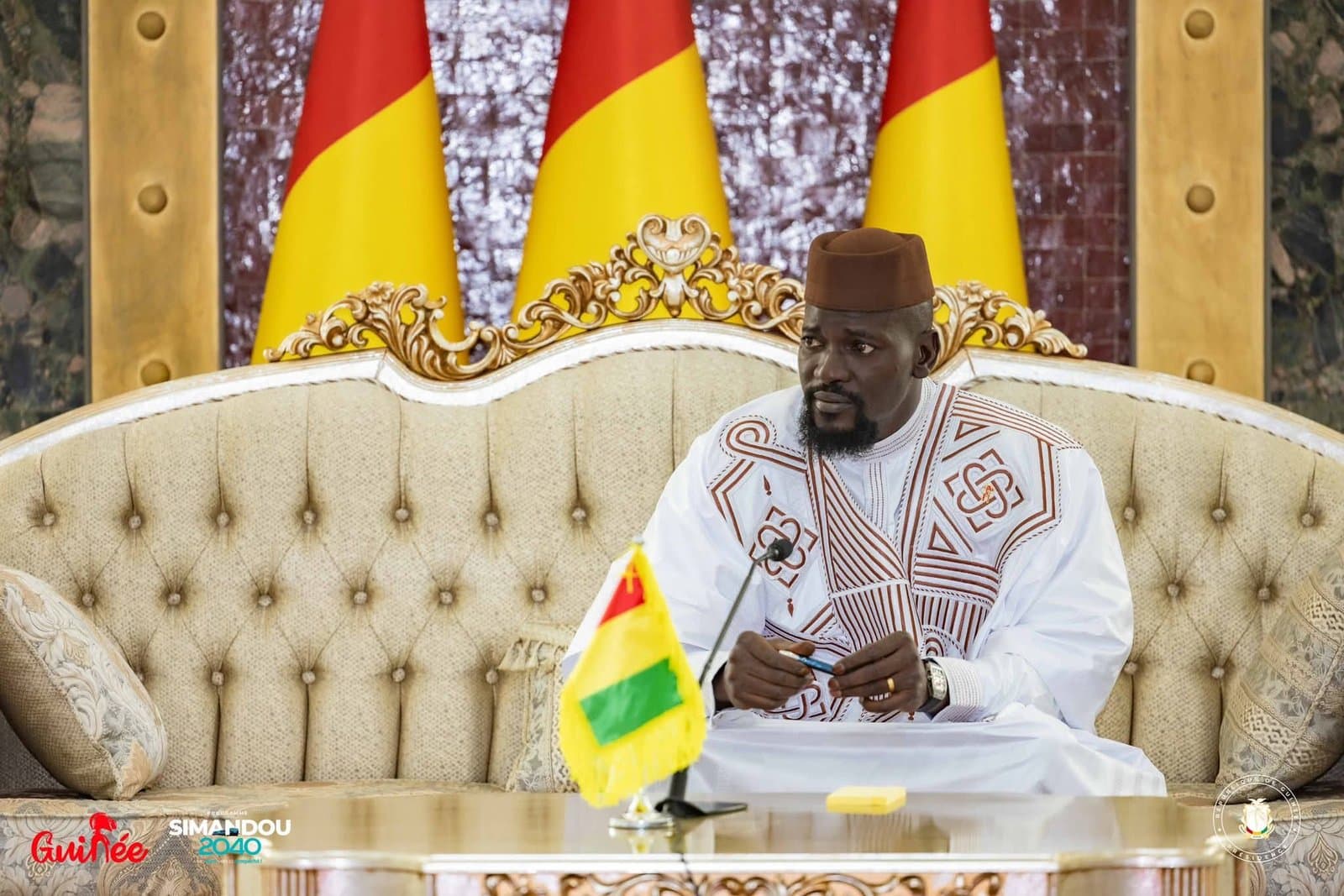 Guinée : le Gouvernement présente ses vœux de Nouvel An au Président Mamadi Doumbouya au Palais Mohammed V